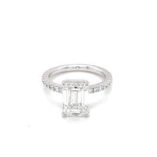 4ct Emerald Cut Lab Diamond Wedding Ring | IGI Certified | 14K Solid Gold | VVS Diamonds | Handmade Custom Size | Free Worldwide Shipping
