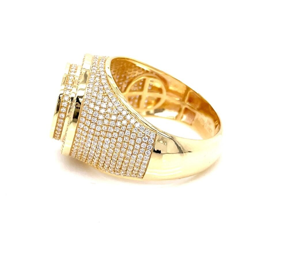 10K Gold Men's Pinky Diamond Ring – Luxury Statement Jewelry | Sophisticated Gift for Him | Best Valentine's Gift. - Image 2