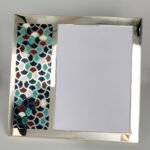 Ravissant 925 Silver Photo Frame • Handmade Vintage Enamel Frame • 8.5" Square • Mirror Polish • Luxury Silver Decor • Collectible Gift