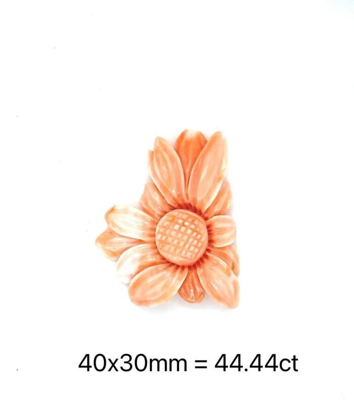 Natural Mediterranean Pink Coral /Beautiful Pink Color Flower Carving/Fancy Cabochon Gemstone/Coral Carving For Making jewelry.