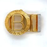 Handcrafted Gold & Diamond Belt Buckle |Elegant Men's Accessory | Luxury Designer Buckle | Premium Gift for Him .