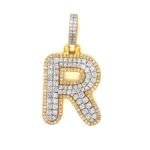 Custom Diamond Initial Pendant • 10K Solid Gold • Personalized Iced Out Name Charm • 1.35 Ct-VS Diamonds • Luxury Gift