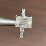 Holiday Sale 4.00 Carat Emerald Cut Lab Grown Diamond Solitaire Ring / F-VS IGI Certified / Dainty 4 CT Emerald Diamond Engagement Ring