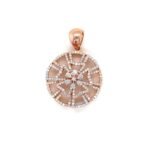 14K Rose Gold Diamond Pendant Set for Girls | Minimalist Lightweight Jewelry | Perfect Birthday Gift for Her