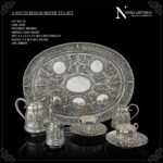 A SOUTH INDIAN SILVER TEA SET  LOT NO: 53 , SOLD.