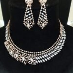 14K Rose Gold Diamond Necklace| Handmade Lightweight Traditional Necklace | Custom Make Necklace .