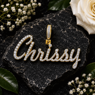 Personalized Diamond Pendant | Solid Gold Custom Necklace | Handmade Birthday Gift | Natural or Lab Diamonds | Custom Size | Ships Worldwide