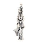 925 Silver Shiva Trishul Pendant | Damru ,Hand Design | Mahadev Talisman | Hindu Spiritual Jewelry | Mahashivratri Gift for Devotees .