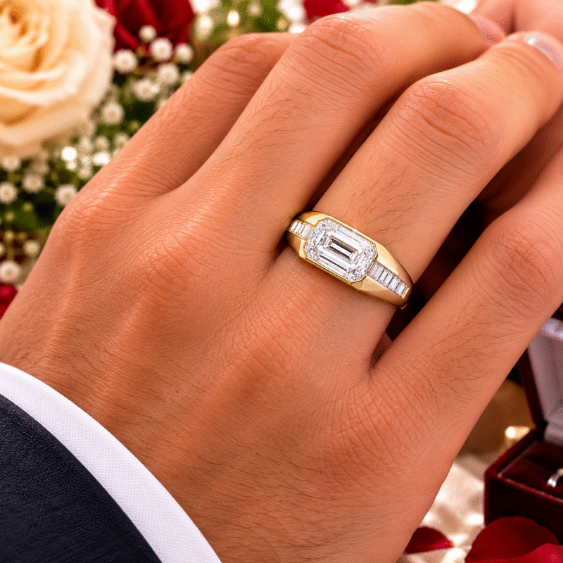 emeraldcut ring 44